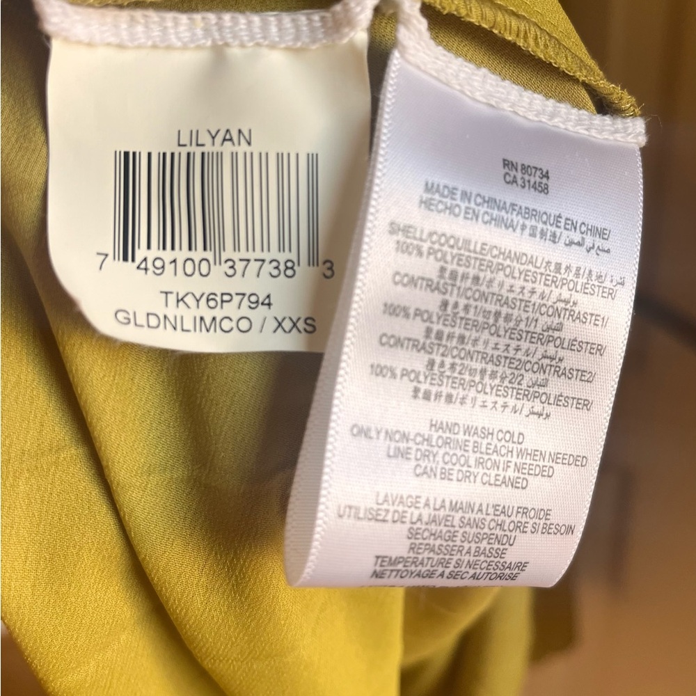 BCBG MaxAzria LILYAN Colorblock
maxi pleated dress - Picture 9 of 11